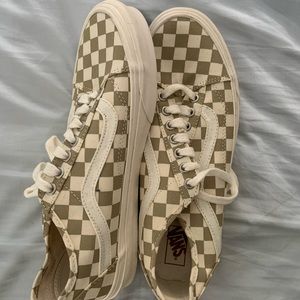Light Brown Checkered Vans